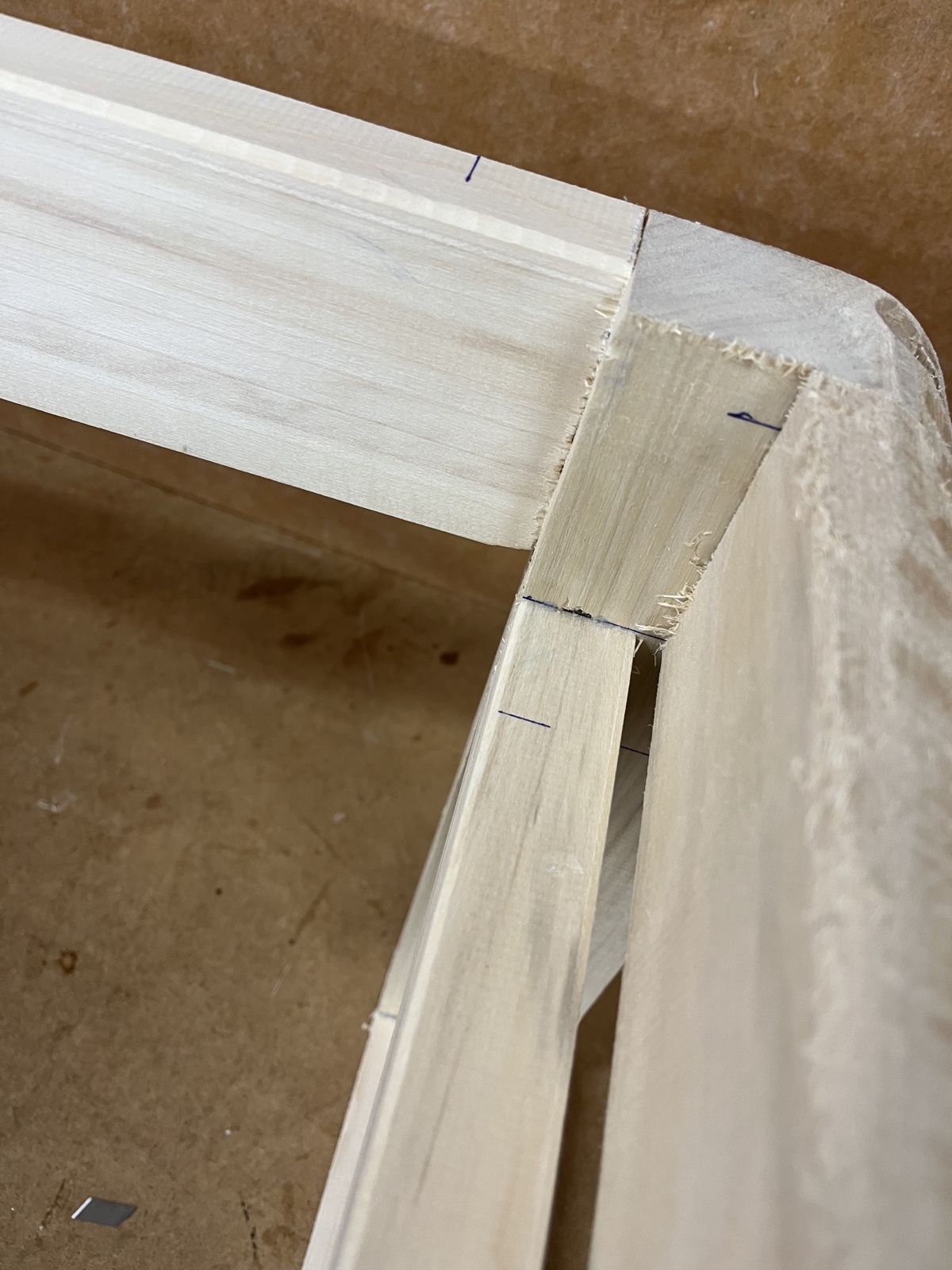 Estructura banco antes de tapizar Madrid